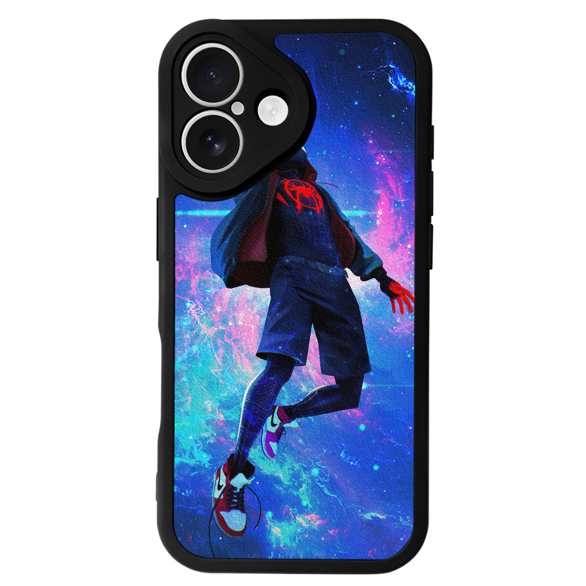 Spider Man スパイダーマン 【iPhone 16シリーズ対応】シリコンスマホケース（レザー調） 材質：シリコン